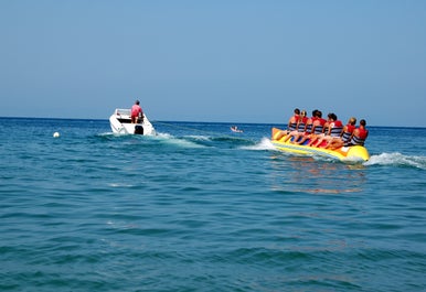 Banana boat ride in Boracay