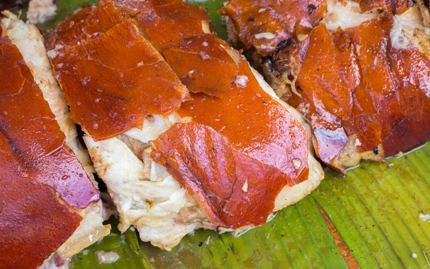 Crispy lechon skin in the Philippines Crispy lechon skin in the Philippines