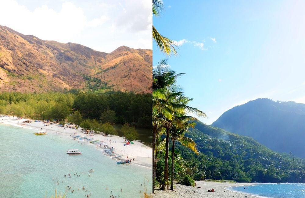 White Beach in Puerto Galera and anawangin Cove in Zambales
