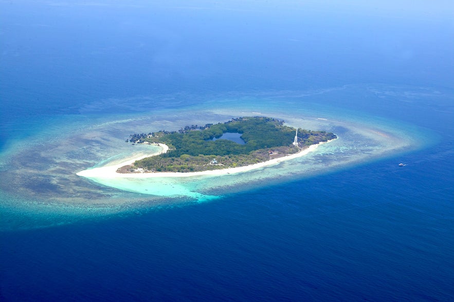 Aerial view of Apo Reef Natural Park Aerial view of Apo Reef Natural Park