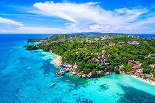 White Sand Beach aerial view