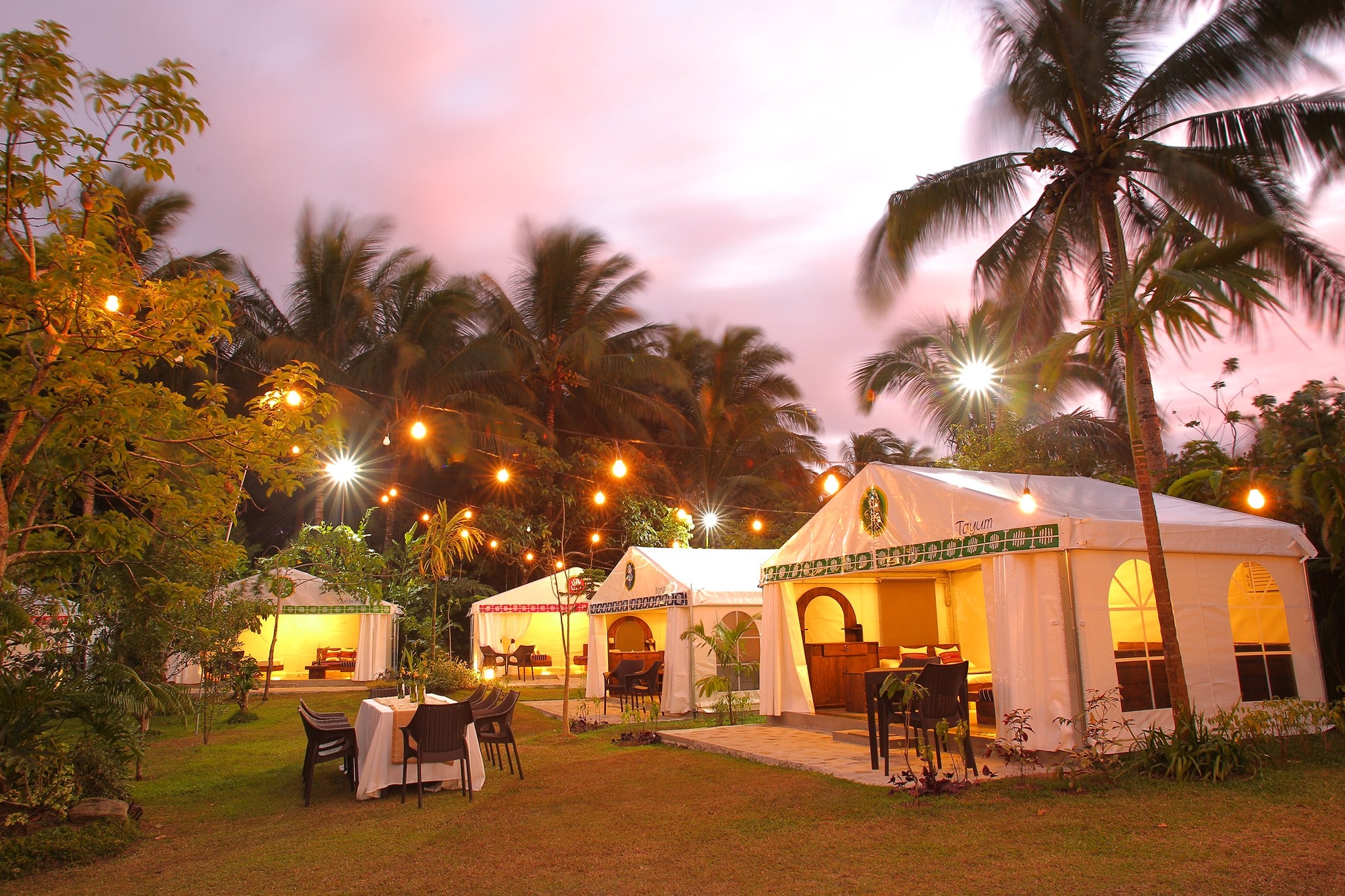 Glamping tents in Nurture Wellness Village