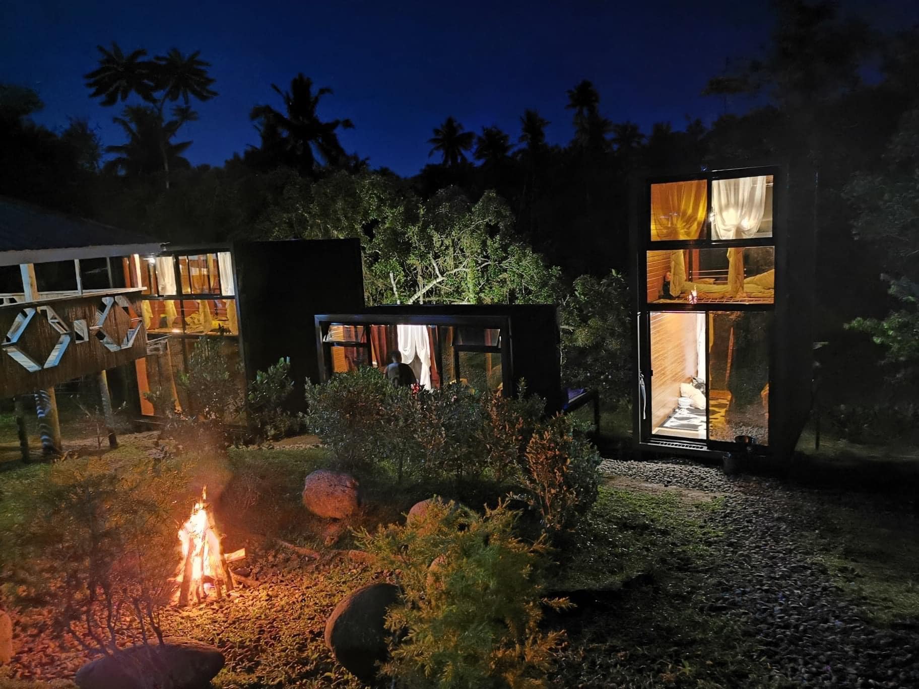 A bonfire at BLOC Farm Stay A bonfire at BLOC Farm Stay