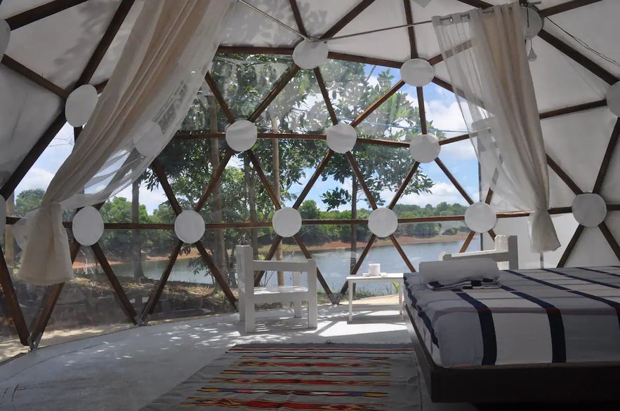 Inside Glamping ETC's tents Inside Glamping ETC's tents