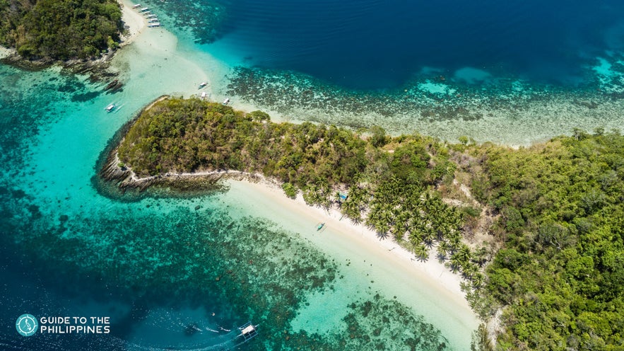 Aerial view of San Vicente, Palawan Aerial view of San Vicente, Palawan