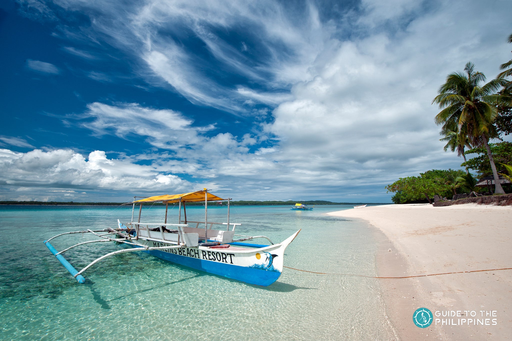 A boat docked on Bantayan Island