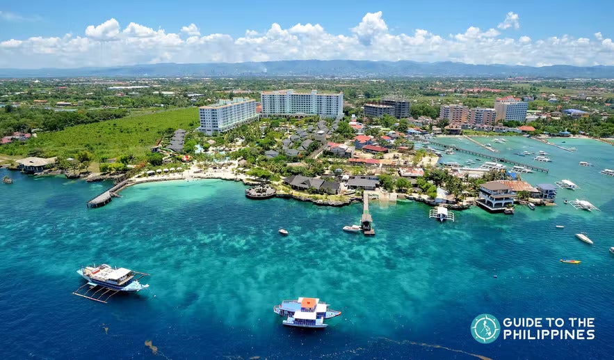 Aerial view of Mactan Island Aerial view of Mactan Island