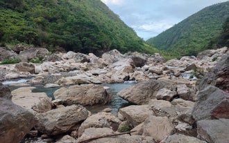 Beautiful rock formations of Tinipak River, a must-visit stop during this mountain hike to Mt. Daraitan in Rizal Province