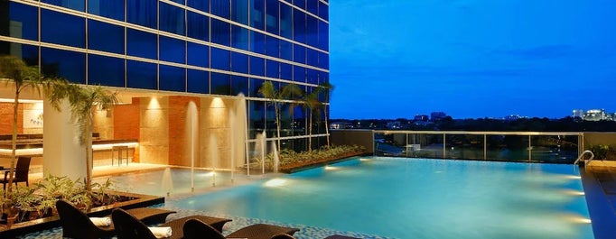 Pool area of Savoy Mactan