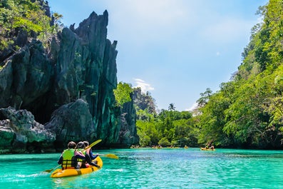 Big Lagoon in El Nido Town, Palawan Island