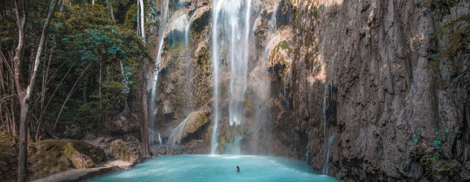 宿雾奥斯洛布鲸鲨观赏、苏米龙岛沙洲、图玛罗格瀑布之旅 | 含午餐和接送服务