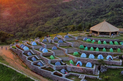 Treasure mountain at sunset