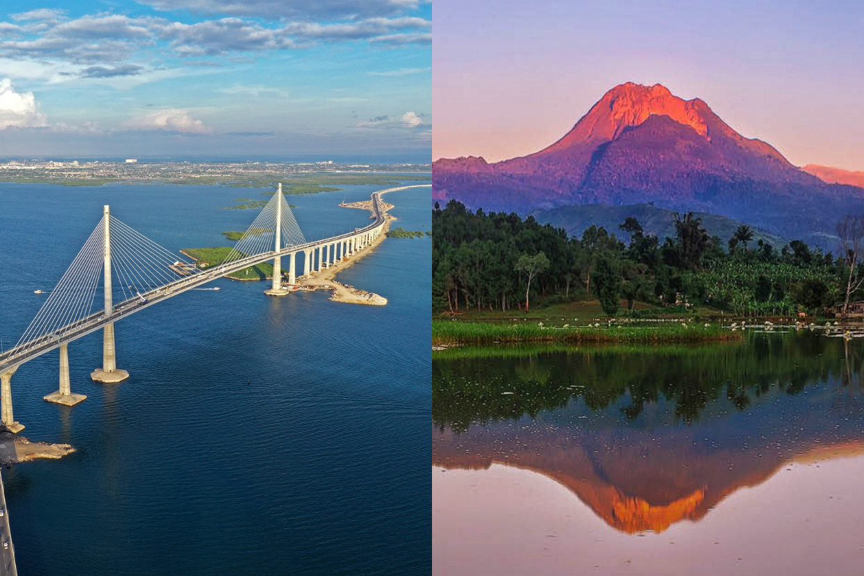 Cebu-Cordova Link Expressway and Mt Apo in Davao