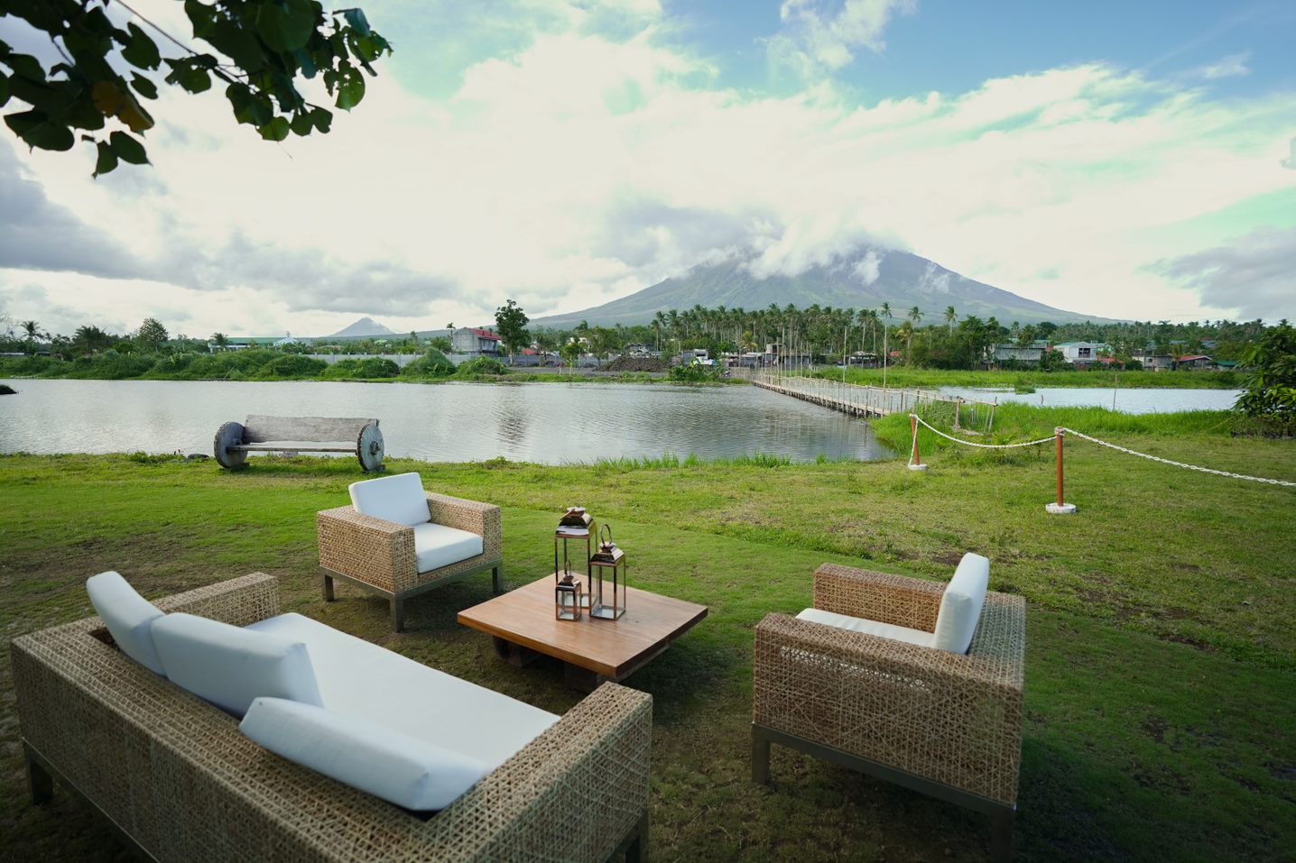 Lounge at Sumlang Lake with some complimentary snacks