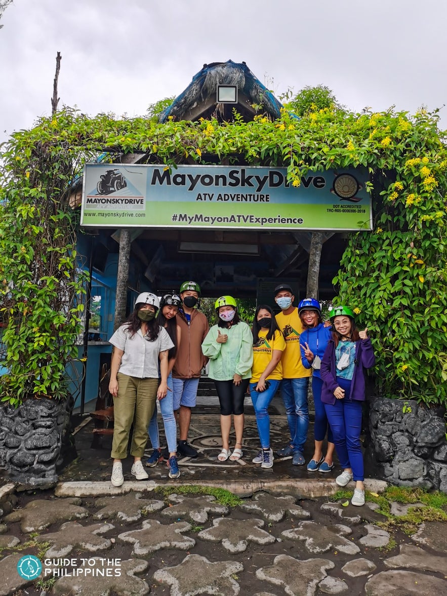 Travelers at the Mayon SkyDrive ATV Adventure site Travelers at the Mayon SkyDrive ATV Adventure site