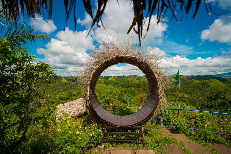 Viewing area in Solong Ecopark Viewing area in Solong Ecopark