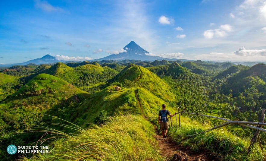 View of Mayon Volcano from the Quitinday Green Hills View of Mayon Volcano from the Quitinday Green Hills
