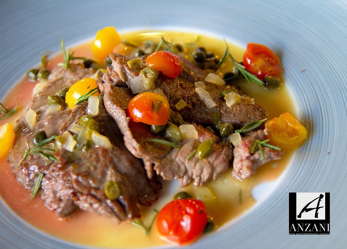 Anzani's ostrich dish