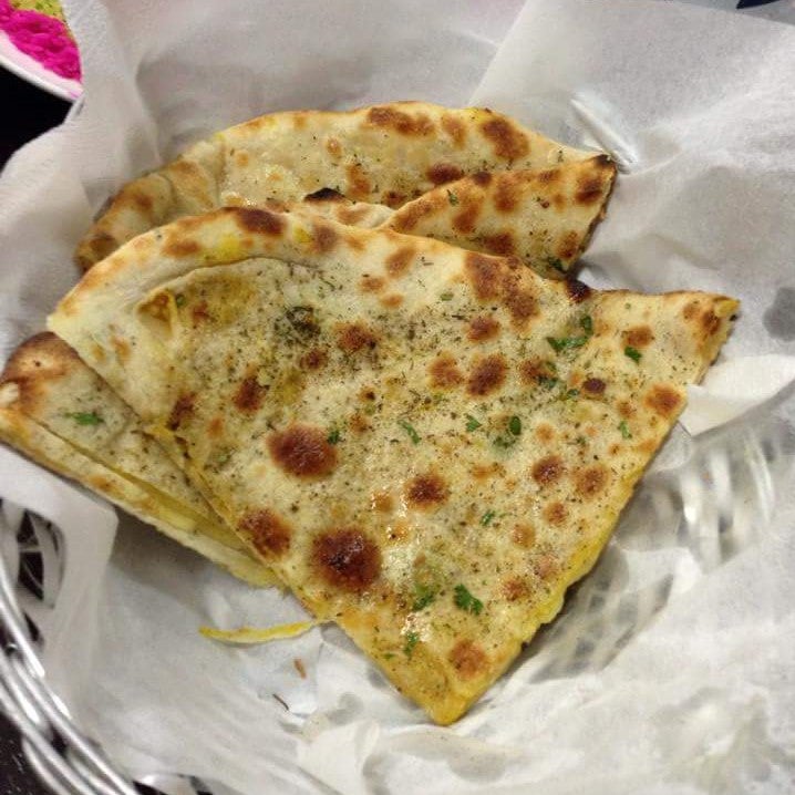 Taj Indian Restaurant's garlic naan