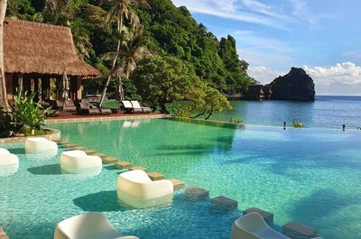 Infinity Pool at Cauayan Island Resort with Spa El Nido, Palawan