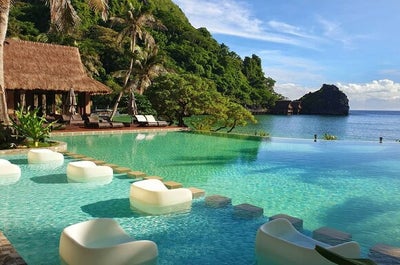 Infinity Pool at Cauayan Island Resort with Spa El Nido, Palawan