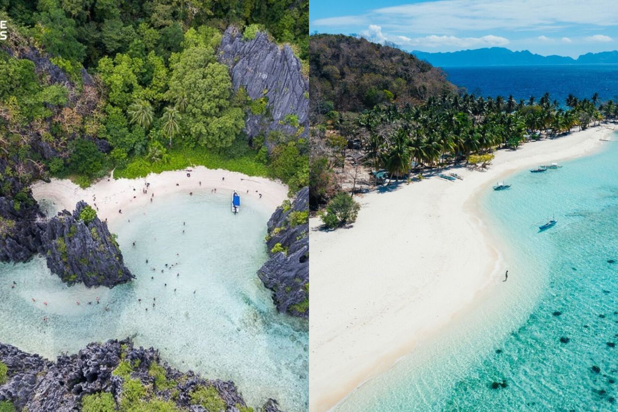 Hidden Beach and Malcapuya Island