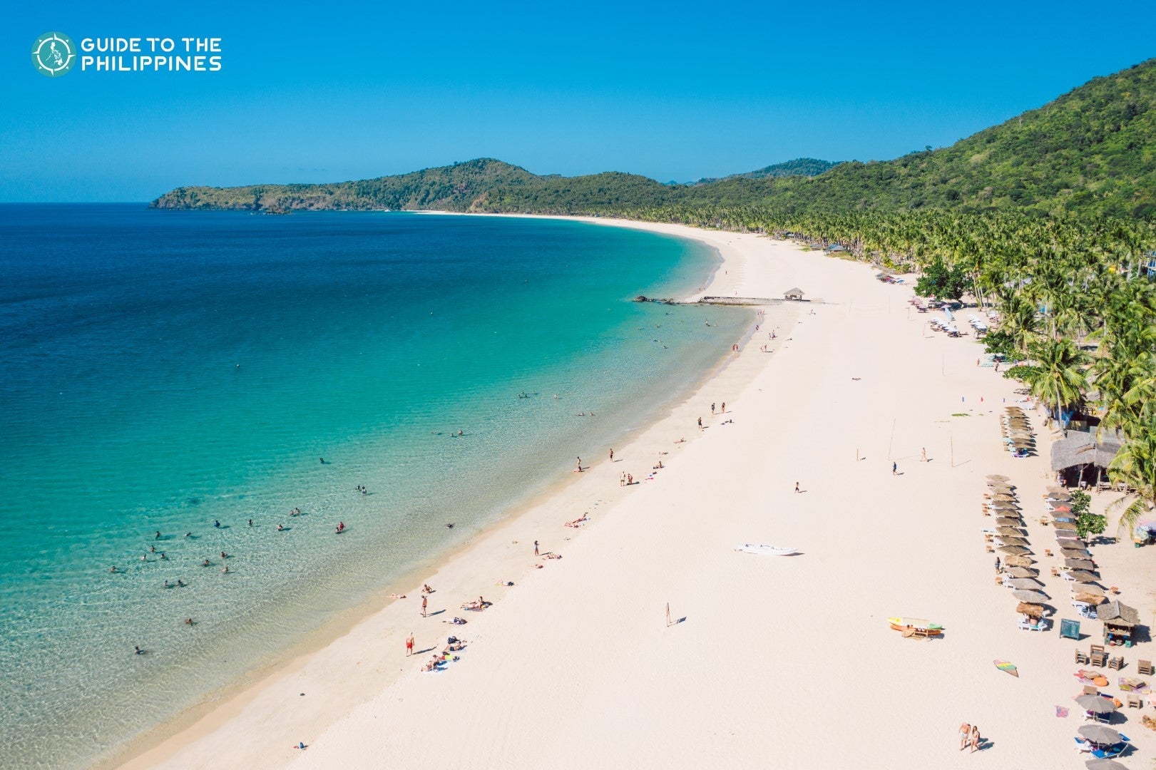Drone shot of Nacpan Beach