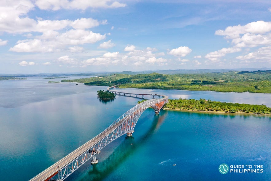 San Juanico Bridge in Leyte and Samar Province. San Juanico Bridge in Leyte and Samar Province.