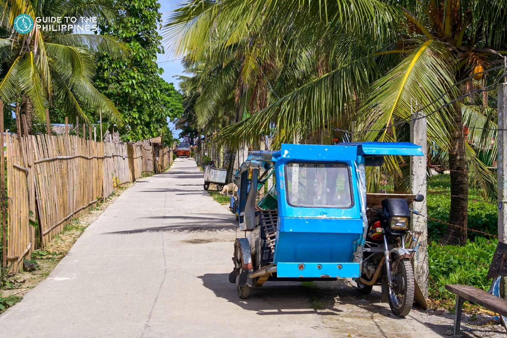 Tricycle along a small street in Boracay