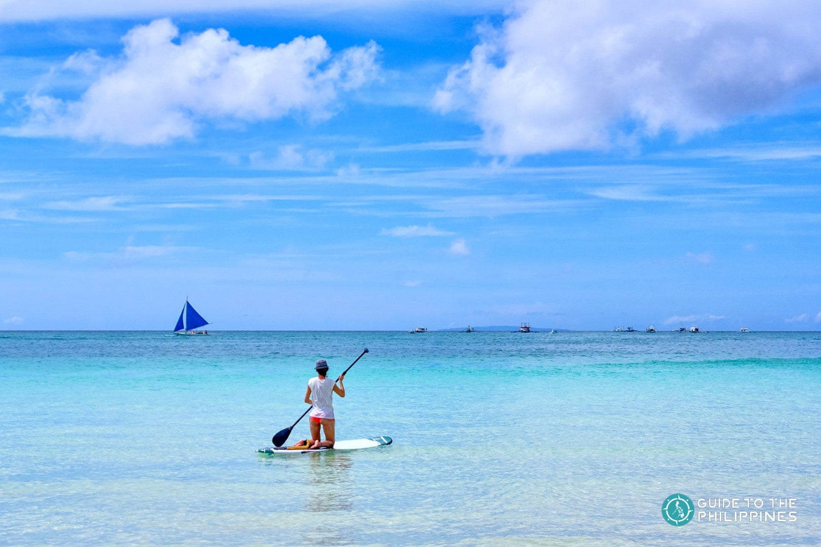 Paddleboarding in Boracay