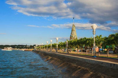 Baywalk of Puerto Princesa city. Palawan island. Philippines