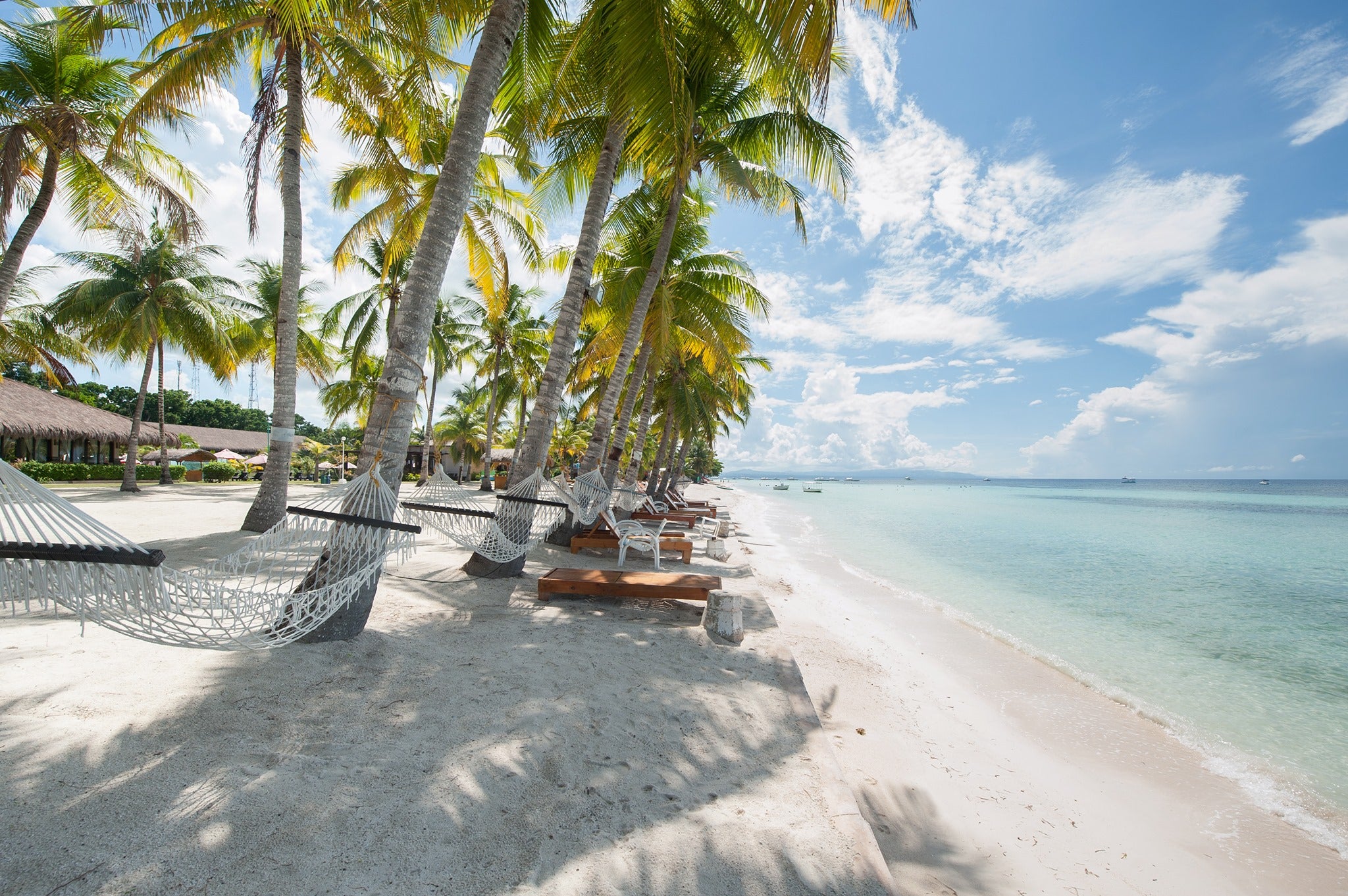 The famous beach of Bohol Beach Club