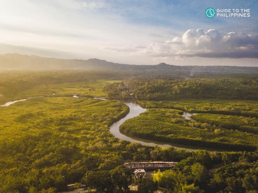 Aerial view of Abatan River Aerial view of Abatan River
