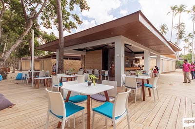 Dine at the Globy Travelling Chef Restaurant that is located at Lio's beachfront in Palawan