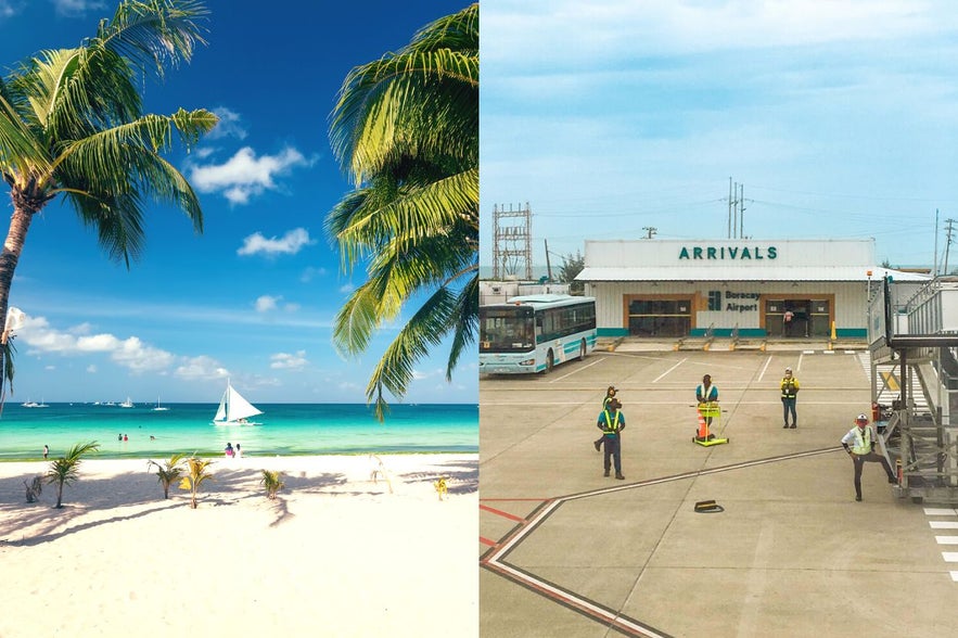 White Beach and Caticlan Airport White Beach and Caticlan Airport