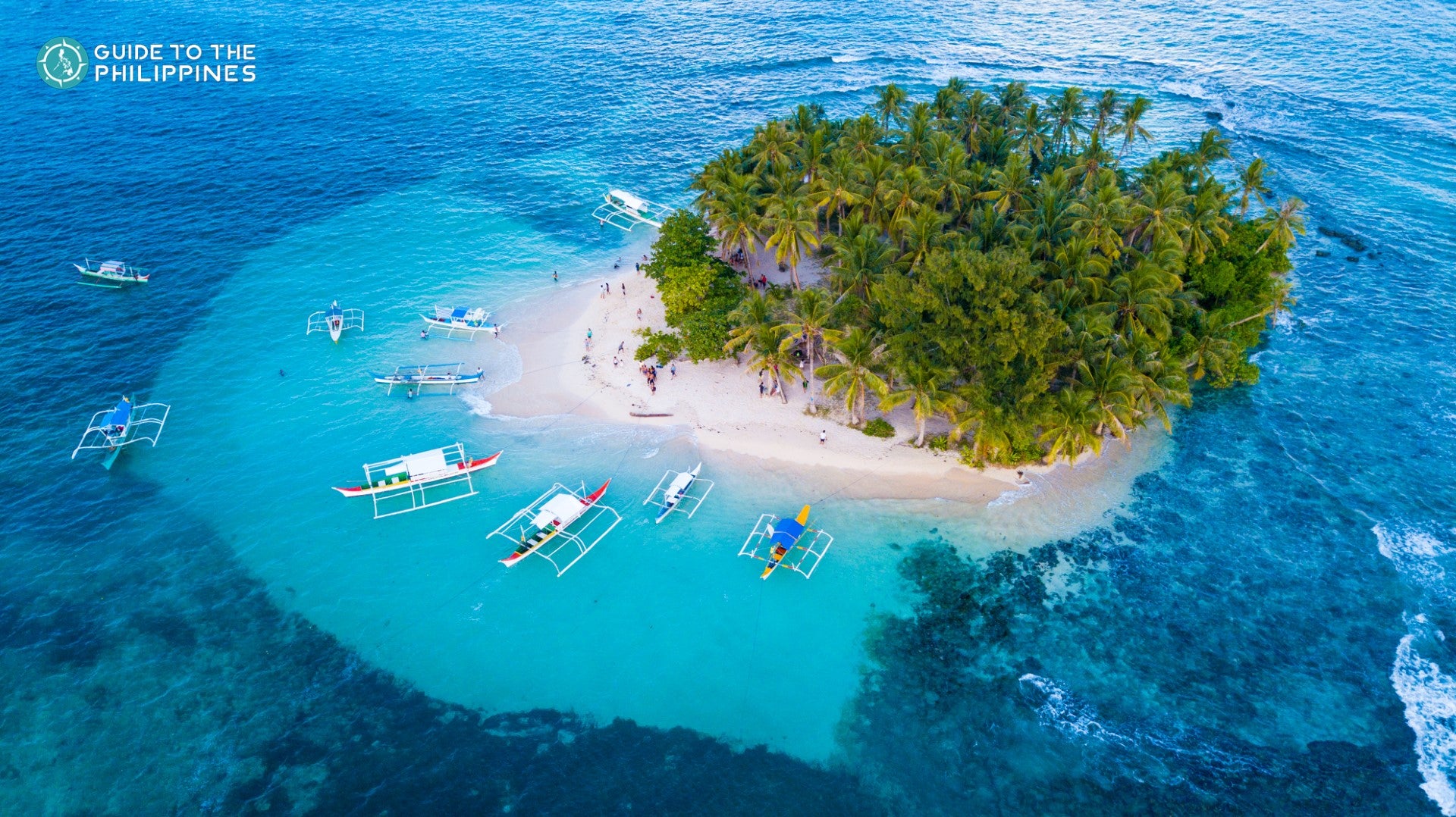 Boats along Guyam Island