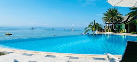 Infinity pool at Acuatico Beach Resort Laiya, San Juan, Batangas