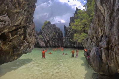 Enjoy your complimentary island hopping tour in El Nido, Palawan.