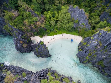 See the marine life up close at the Hidden Beach El Nido