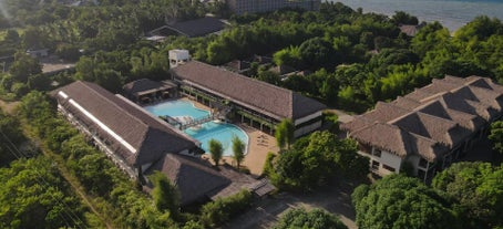 Aerial view of Bluewater Panglao Beach Resort in Bohol