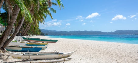 Swim at white beach boracay