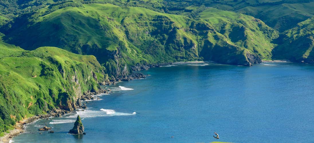 Breathtaking view of Batanes rolling hills in South Batan