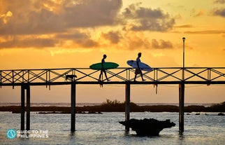 Surfing in Cloud 9, Siargao