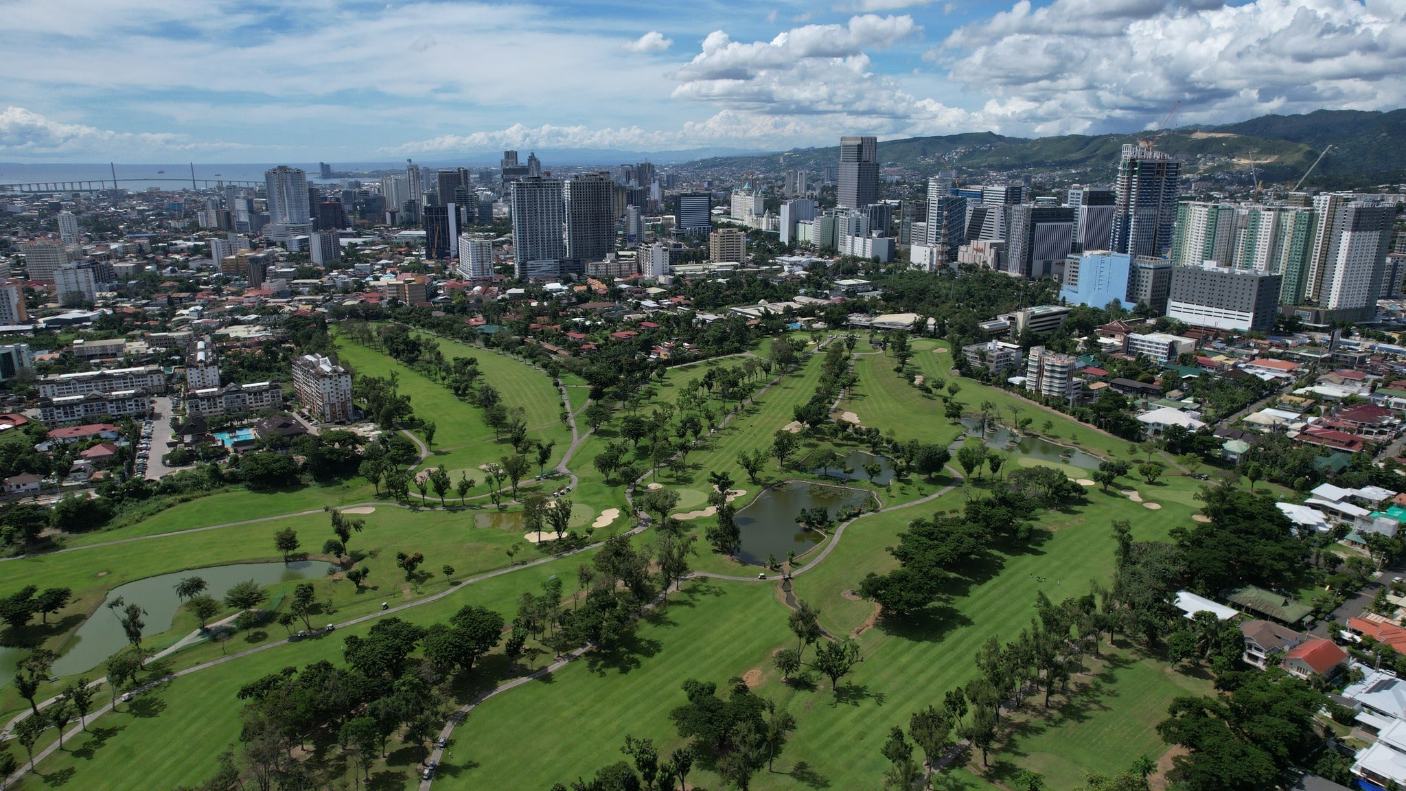 Aerial view of Cebu Country Club
