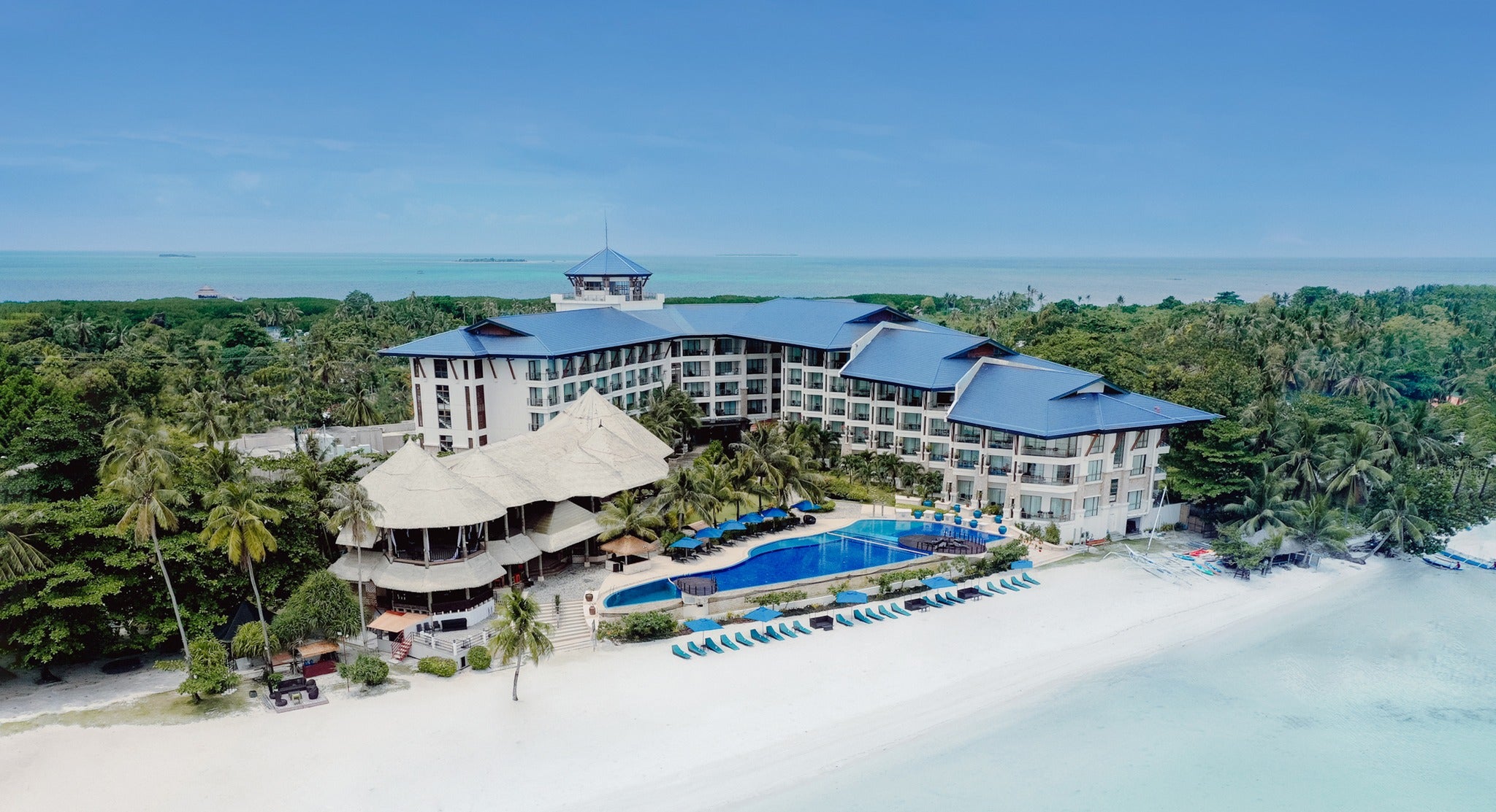 Aerial view of The Bellevue Resort, Bohol