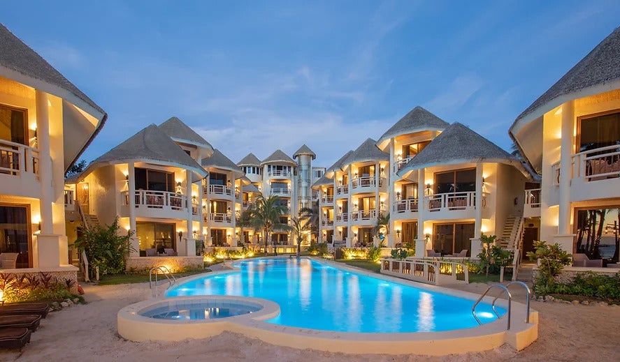 Ambassador in Paradise at night