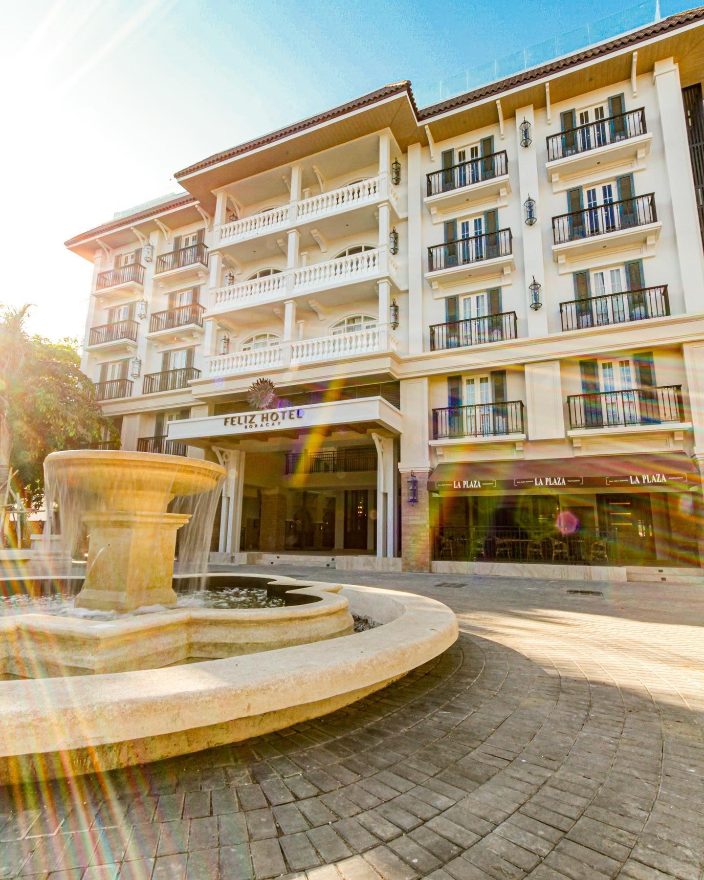Feliz Hotel Boracay's facade