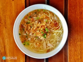 The famous molo soup of Iloilo City, Philippines
