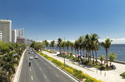 Along Roxas Boulevard in Manila, Philippines
