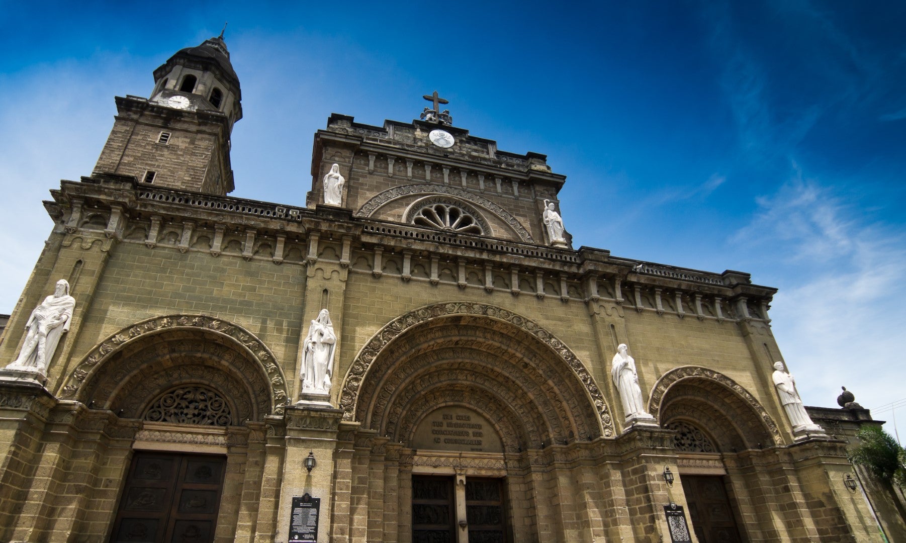Manila Cathedral's facade
